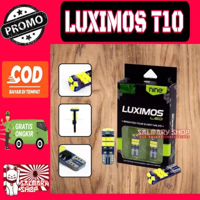 SEPASANG LAMPU LED T10 LAMPU SENJA SEIN MOTOR MOBIL LUXIMOS SB1 ANTI AIR SUPER TERANG