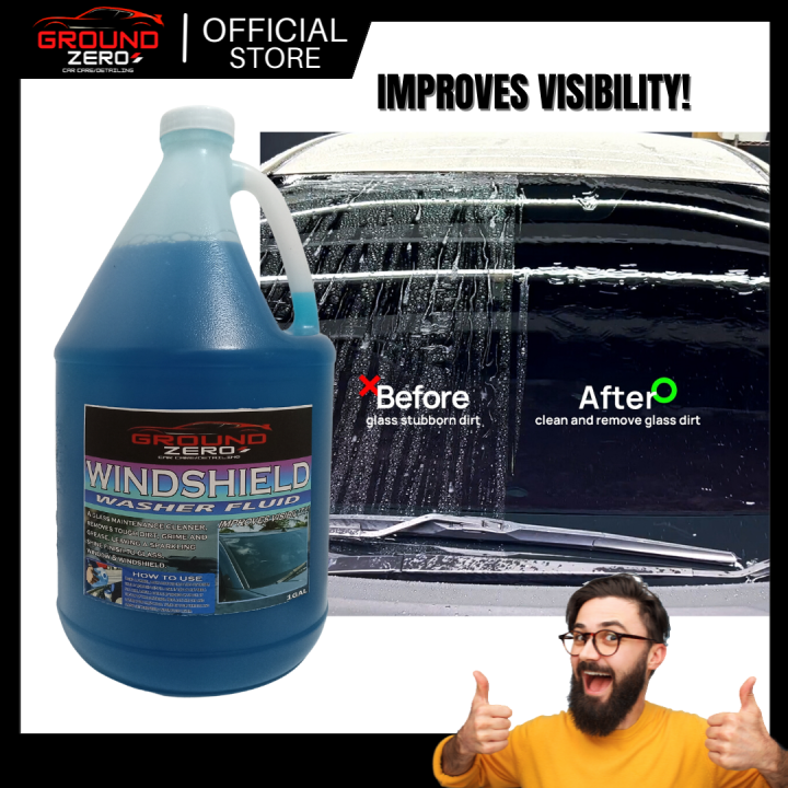Groundzero washer fluid windshield wiper windshield washer fluid glass