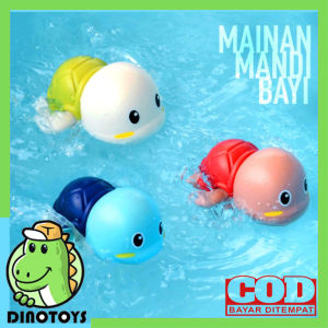 [Bisa Cod] Dinotoys MA05 Mainan Air Bentuk Penyu Bisa Bergerak Di Air Mainan Mandi Anak