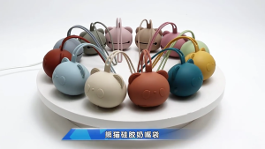 Portable Bear Pacifier Storage Container Case Silicone Dummy Box Dustproof Protectors Pacifier Storage Bag for Babies