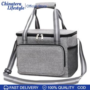 Insulated Lunch Bag Top-Handle Portable Lunch Box with Adjustable Strap Lunch Cooler Tote for Work Outdoor Picnic Trips