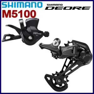 SHIMANO DEORE M5100 Shifter Right M5100 M5120 Rear Derailleur 11 Speed MTB Mountain Bike Groupset 1x11S Bikes Parts