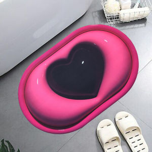 Oval Bath Door Mat Premium Quality Mats Quick Drying Durable Simple Non-Slip Floor Mats Home 38cm x 58cm