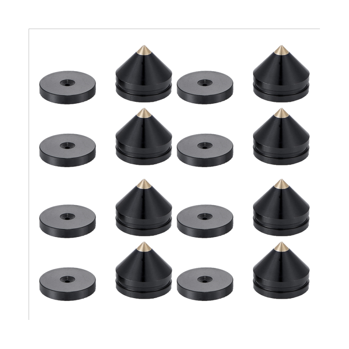 8 Set Speaker Stand Feet Foot Pad Aluminium Alloy Metal Spikes Cone Floor Foot Nail Lazada