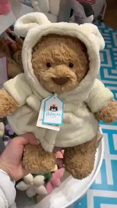 Vương Quốc Anh Jellycat Gấu Teddy nhồi bông Barcelona mặc áo choàng tắm búp bê gấu Teddy quà tặng sinh nhật quà tặng ngày lễ tình nhân