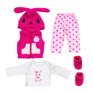 Soft Fabric 18Inch Doll Clothing Set Machine Washable Design Promotes Imaginative Play For Toddler Girl Pretend Play