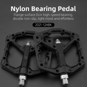 ROCKBROS Bàn đạp xe đạp Vòng bi kín Đạp MTB Bàn đạp chống trượt Bàn đạp nylon siêu nhẹ không thấm nước Nền tảng xe đạp chống nước Nền tảng xe đạp đường bộ Bàn đạp xe đạp Phụ kiện xe đạp
