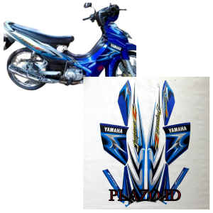 striping stiker lis body motor yamaha jupiter z 2006 std biru-silver