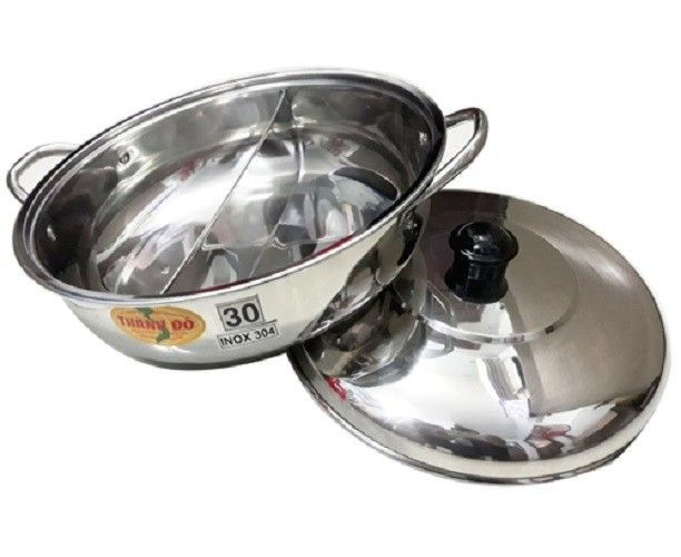 Nồi Nấu Lẩu 2 Ngăn size 32cm - Nồi lẩu inox 304 - 32cm | Lazada.vn