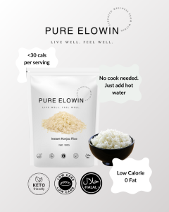 Low Calorie Dry Konjac Rice 500G (Instant No Cooking Required) - HALAL | GLUTEN FREE | LOW CARB