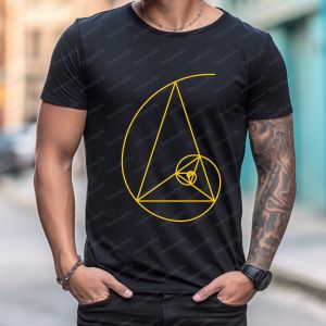 [Local Stock] VCC Fibonacci Golden Ratio Graphic Printed T Shirt Science Mathematician Math Lover Gift T-shirt Summer Cotton Short Sleeve Tees