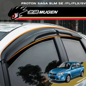 Proton Saga BLM Proton Saga FLX Proton Saga Old Door Visor Mugen Style 9 cm Width 1.8 mm Thickness Rain Vent Deflector Weather Rain Sun Visor