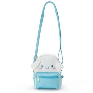 LEIFNYDI PU Leather Kuromi Backpack Cartoon KT Cat Cinnamoroll Crossbody Bag Simple Large Capacity My Melody Shoulder Bag Girl