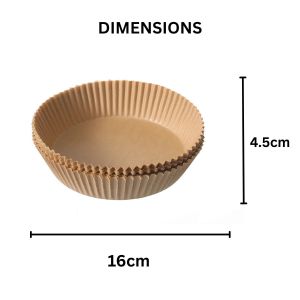 SG Stock Air Fryer Baking Paper 50/100 Pcs | High Temperature Oil Proof | Non-Stick Tray Liner | No Mess Cooking | 空气炸锅纸
