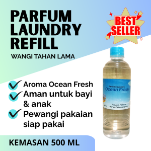 Parfum Laundry Setrika 500ml - Refill Pewangi Pakaian Wangi Tahan Lama Anti Bakteri - Laundry Kiloan