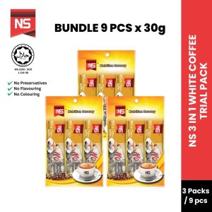 [ 3 PACKS ] NS 3 in 1 White Coffee 30g - HALAL