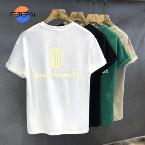 t shirts for men high quality Comfortable printing tide brand short -sleeved T -shirt Mens loose American handsome teenager short -sleeved T -shirt men clothes