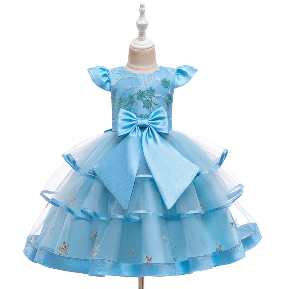 2-10 Years Old Girls Clothing Summer Lace Princess Dress Party