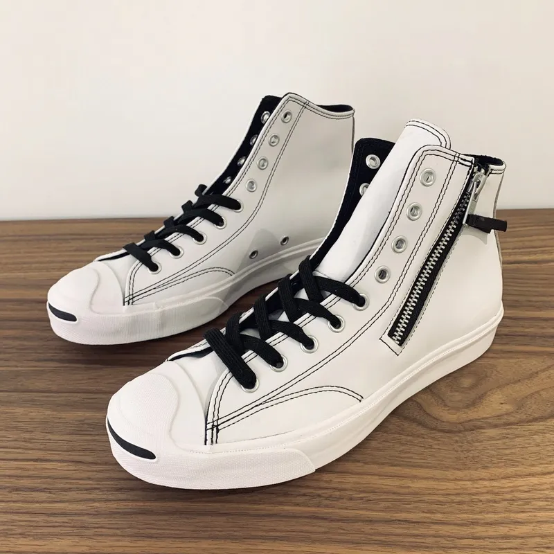 Jack purcell leather high on sale top