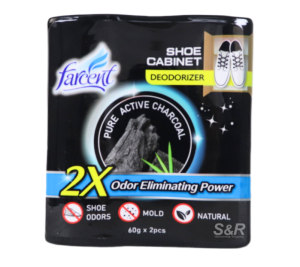 Farcent Shoe Cabinet Deodorizer 60g x 2 - Fresh Scent for Odor Neutralization & Clean Storage Spaces - Body Care Essential