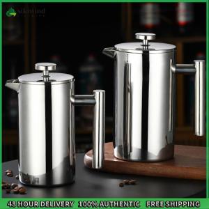 Sikiwind Stainless Steel Insulated Coffee Maker 12/27/34oz French Press Tea Maker Double Wall with Micro-Filter for Home Travel