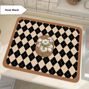 100% Premium Quality Diatom Alas Pelapik Table Mat Kitchen Pad Alas Penyerap Air Drying Mat Sink Mat Pinggan Alas Meja Dapur Waterproof Kitchen Absorbent Mat Serap Air Anti Slip Alas Sinki Kitchen Mat Coffee Drain Pad Quick Dry Strong Water Absorption