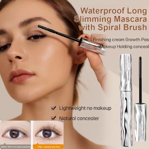 【ขยายดวงตา】มาสคาร่าแบบแท่งเหล็กขนาดเล็ก กันน้ำ แห้งเร็ว มาสคาร่าม้วนเป็นลอน ไม่เป็นก้อน พร้อมไพรเมอร์ขนตา เครื่องมือแต่งหน้า