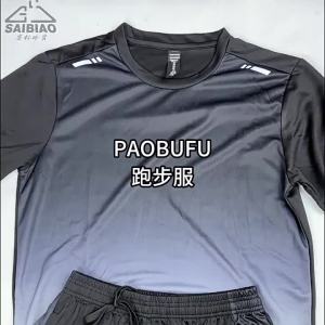 Bộ đồ thể thao nhanh khô cho nam tay ngắn T Trang phục thể thao mùa hè chạy bộ tập luyện thể hình trang phục thể thao Quảng Châu