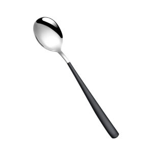 304 stainless steel Korean tableware high aesthetic spoon Korean spoon colored Korean spoon colored spoon high aesthetic stainless steel tableware high-value tableware colored household long handled spoon household long handled spoon