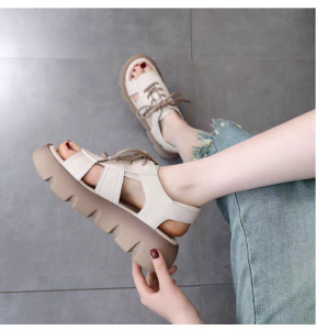 Sandal Tali Wedges Slides Wanita Premium SSK 2443