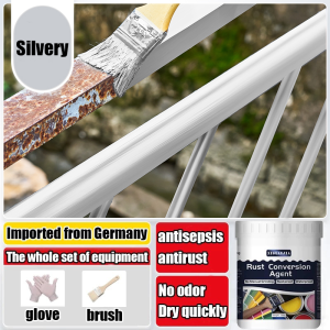 【No need to polish 】Anti-rust paint Rust converter Converts rust prevent rusting Anti Rust Paint for metal rust remover primer paint Quick-drying No peeling prevent rust and mildew Metal Rust Conversion Agent