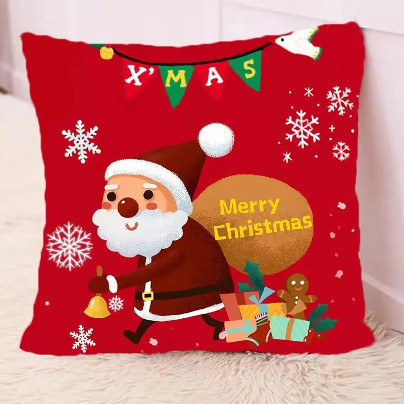 THROW PILLOW SERIES】 6PCS New Christmas Throw Pillow Case Cushion