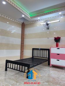 Giường sắt mẫu mỹ nghệ 01 kích thước ngang 1m2 x dài 2m ĐẠI THÀNH