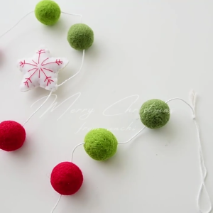 Handmade Wool Christmas Banners Decorations Colorful Festival Tree Designs For Indoor Outdoors Seasonal Display