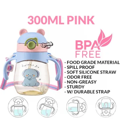 300ML PPSU BPA Free Training Sippy Cup for Baby Toddler and Children - with gravity ball durable strap and handle
