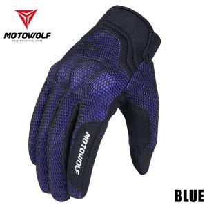 MOTOWOLF Leather Riding Gloves Sarung Tangan Kulit Jari Penuh Motor Rider Cycling Glove Motorcycle MDL0302