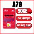 SIM HOT _ Sim 4G Local Mobifone A79 - Chỉ 79K/ tháng Có 3GB / 1 ngày + Miễn phí gọi nội, ngoại mạng. Miễn Phí 1 Tháng Đầu . FREESHIP - CHƯA KÍCH HOẠT. 