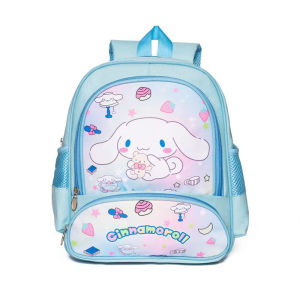 33CM Kindergarten Cartoon Schoolbag Cute Kuromi bag Melody Cinnamoroll Childrens Waterproof Backpacks