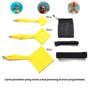 3pcs/Set Parasut Resistance Band Elastis Tali Resisten Untuk Latihan Renang Swim Training Cocok untuk segala usia