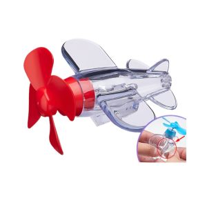 Máy Bay Phát Sáng Năng Lượng Gió Trang Trí Xe Máy Máy Bay Mini Chạy Bằng Sức Gió Dán Ô tô Xe Máy