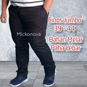 Celana Panjang Pria Big Size Chino Jumbo Premium Kualitas Distro Laki Laki Model Slim Fit