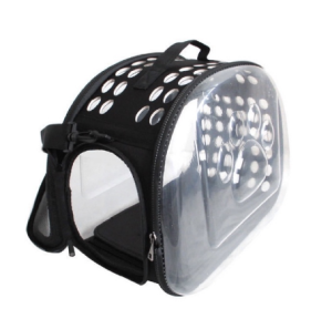Transparent Pet Carrier Folding Cat Bag Portable Backpack Dog Breathable Foldable Travel Outdoor Carrier Package Handbag medium small Cats Dogs Travel Soft Kennel Pet Carrier Cage Crate
