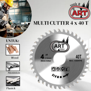 Mata Gerinda Potong Kayu - Gergaji Mata Gergaji Kayu - Mata Gerinda Kayu Mata Grinder 4inch - Mata Gerinda Pemotong PVC - Mata Pemotong Alumunium 4 x 40 T Multi Cutter ART
