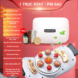 Máy Massage Bụng TQ-109 Máy Giảm Mỡ Bụng Đai Massage Giảm Mỡ Bụng Tích Hợp Xoay Đá Nóng Kết hợp Làm Nóng Hồng Ngoại