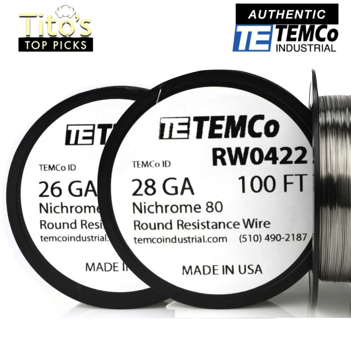 Authentic TEMCO USA Kanthal KA1 round wire 26 gauge & 28 gauge 100 ft Lazada PH
