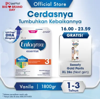 Enfagrow Essential 3 Susu Formula Anak Usia 1-3 Tahun 1800gr