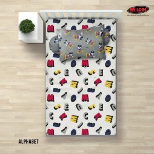 Seprai My Love Sprei My Love Katun Twill Single 120 x 200 Tinggi 30 cm Sprei Katun Sprei Lembut Sprei Tebal Sprei Premium Terlaris