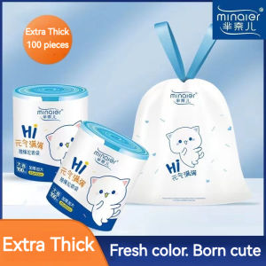 Pull rope garbage bag ultra thick environmentally friendly disposable bag dormitory garbage bag portable garbage bag