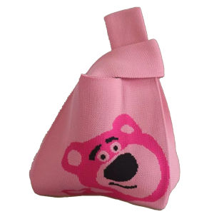 Tas Rajut Tote Bag Totebag Knot Bag Knitted Buffolow Panda Cilukba Pink Bear Korean Stye Tas Souvenir Handmade Mini