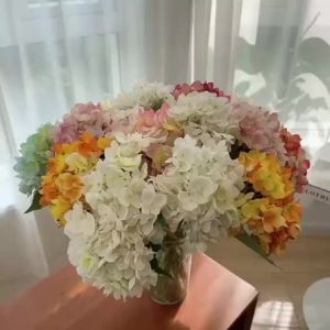 Big Hydrangea Artificial Flower High Quality Silk Flower for Home Living Decor Festive Celetion Wedding Party Ornaments